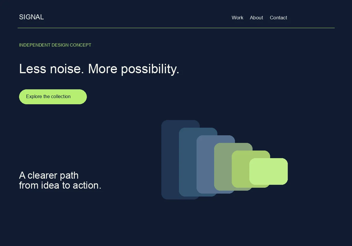 Signal / software platform — original software & technology design concept