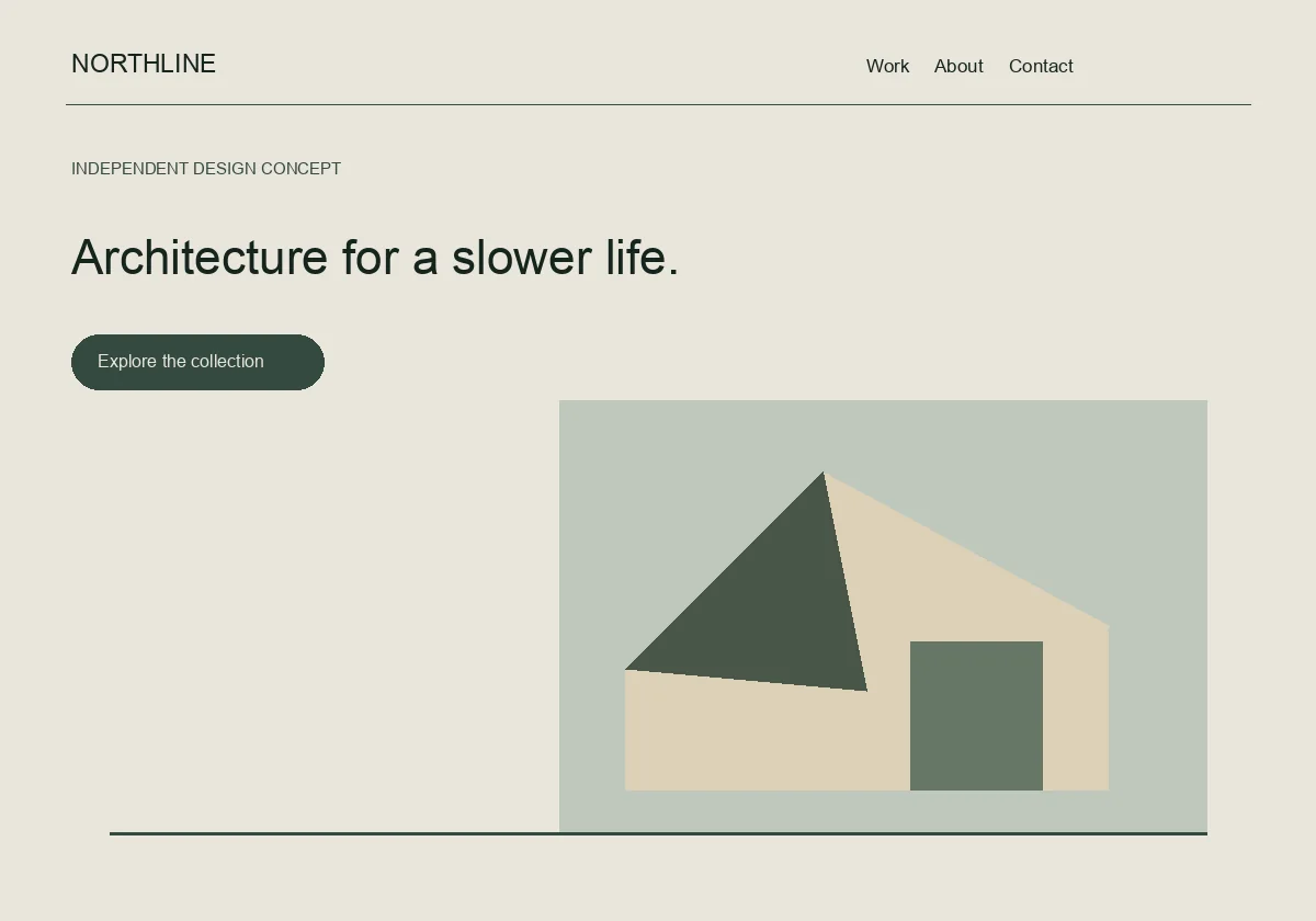 Northline / independent studio — original professional services design concept
